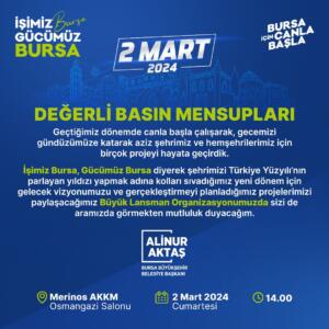 BAŞKAN AKTAŞ’IN BÜYÜK LANSMAN PROGRAMI YARIN