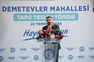 DEMETEVLER’DE 16 YILLIK İMAR SORUNU ÇÖZÜLDÜ